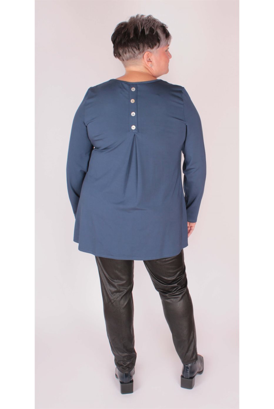 Bamboo Denim Tunic with Pockets